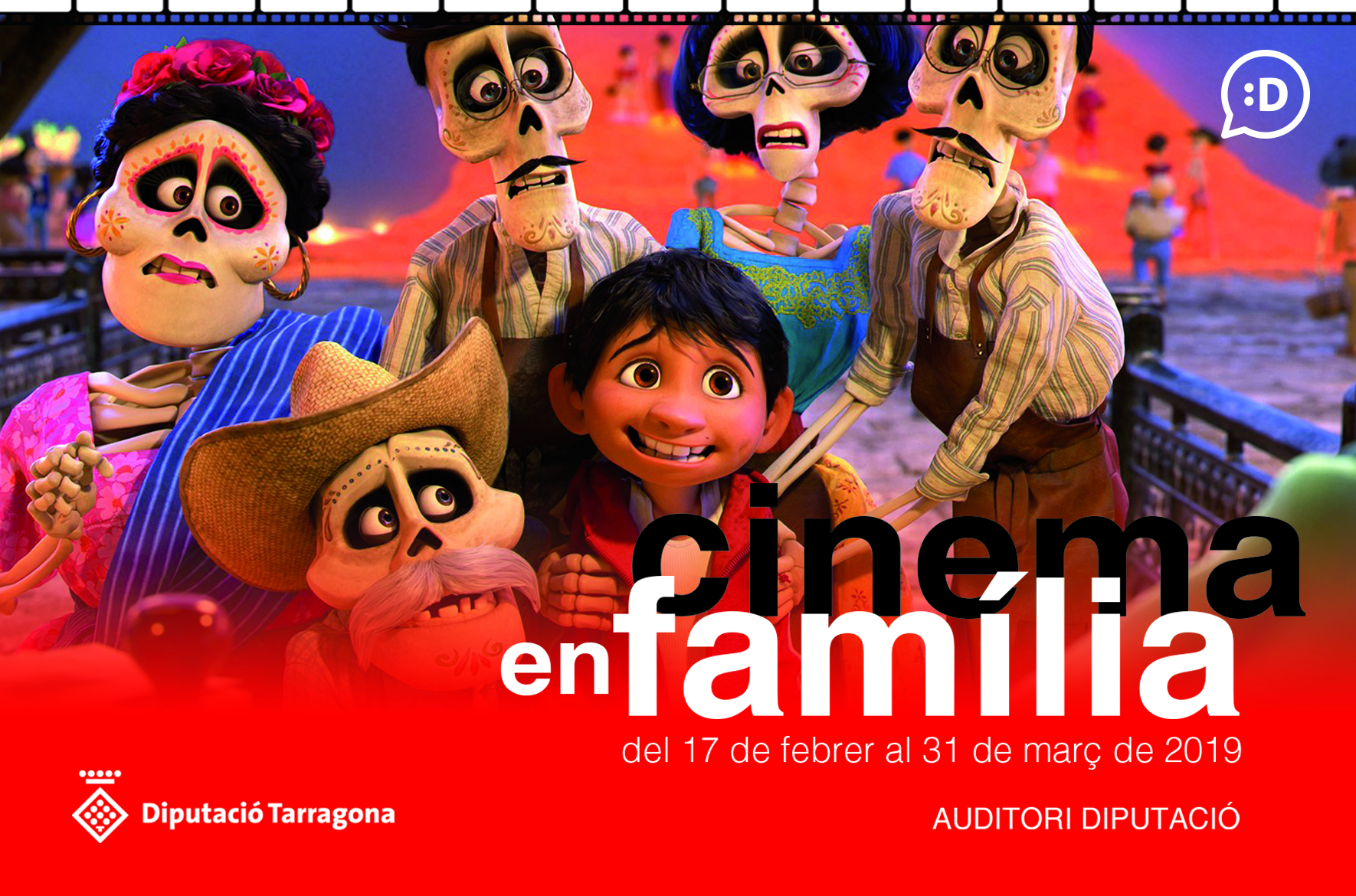 El Cinema en família torna a l'Auditori de la Diputació de Tarragona aquest mes de febrer