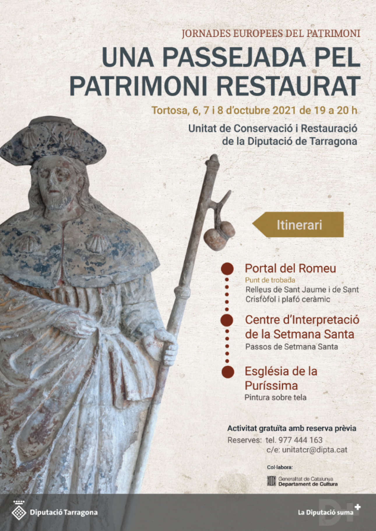 Jornades Europees del Patrimoni:'Una passejada pel patrimoni restaurat a Tortosa'