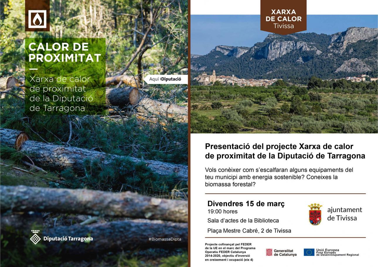 Presentació del projecte'Xarxa de Calor de proximitat'