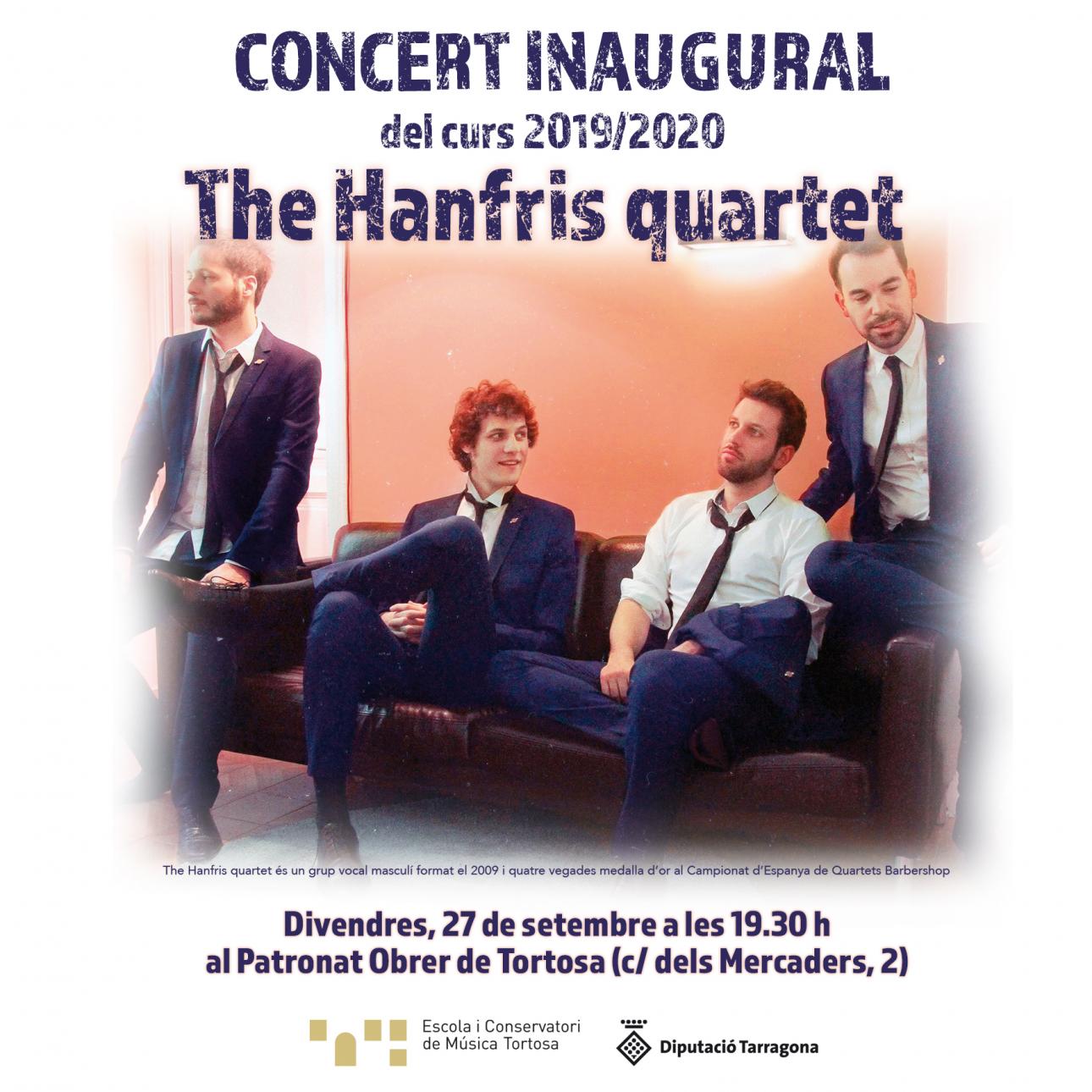 Concert: The Hanfris quartet inauguren el curs 2019/2020 del Conservatori de la Diputació a Tortosa