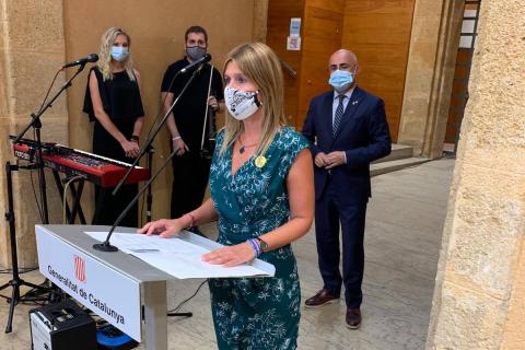 La presidenta de la Diputació fa un reconeixement al món local en l’acte institucional de la Diada Nacional de Catalunya