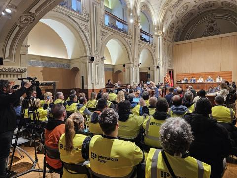 Moment del ple del mes de febrer