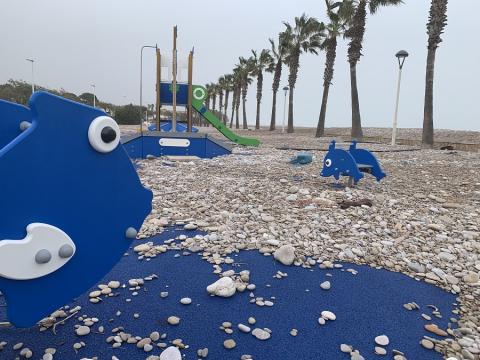 Imatge d'arxiu d'un dels temporals que han patit les comarques de Tarragona en els darrers anys 
