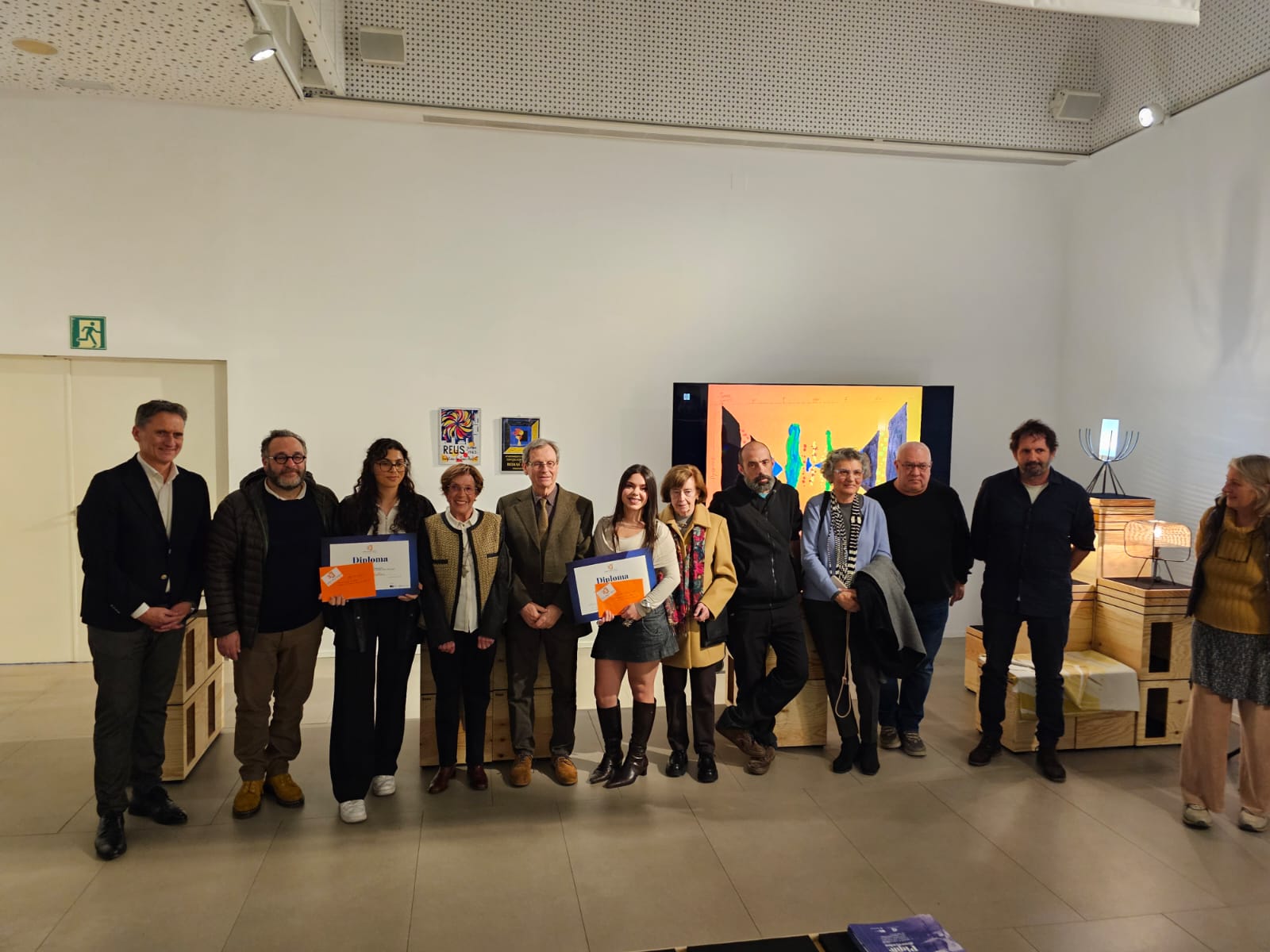 Els reconeixements s’han lliurat durant la inauguració de l’exposició dedicada a l’artista de Montbrió del Camp Josep Piqué, que es podrà visitar a l’Espai Llimoner de l’EADR fins al 7 de març